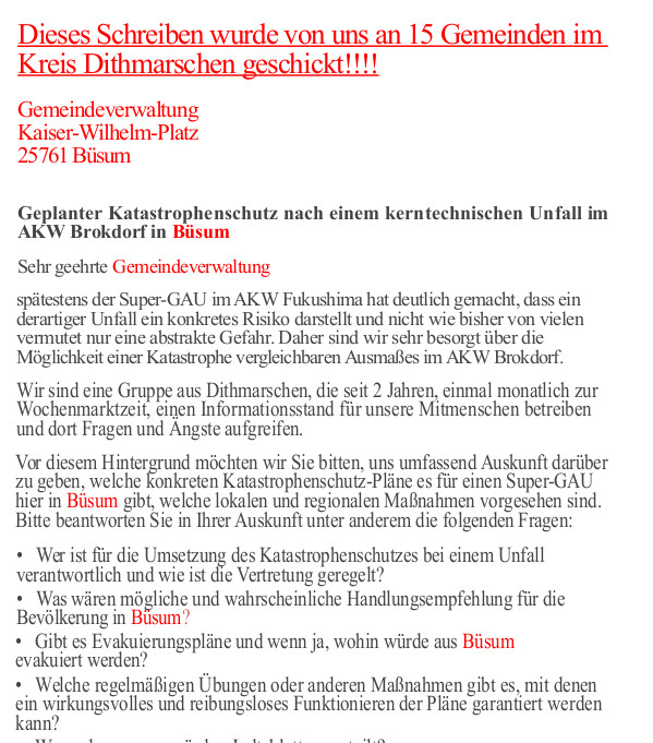 Anti Atomgruppe Dithmarschen