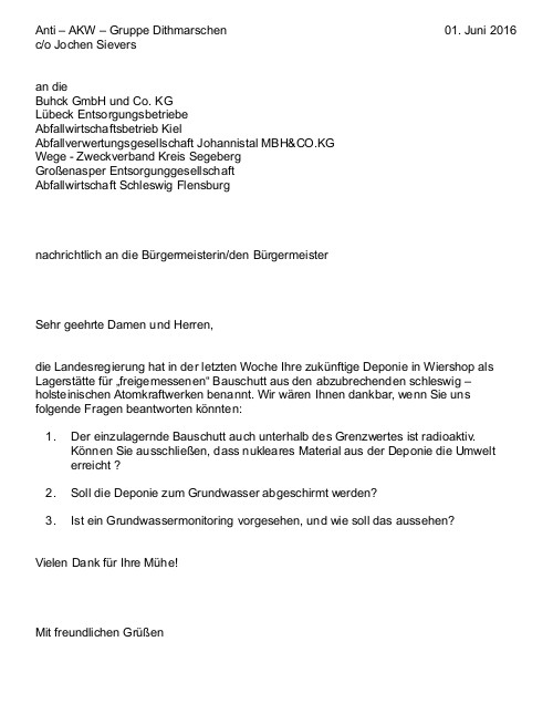 Anti Atomgruppe Dithmarschen