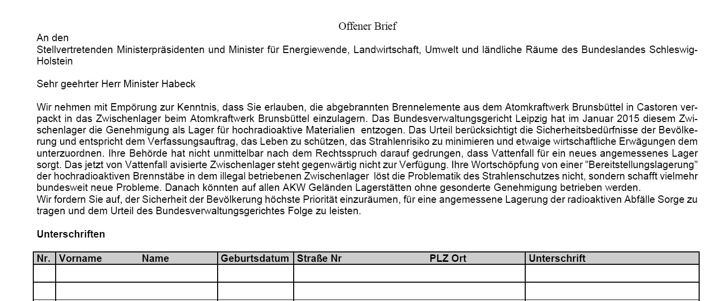 Anti Atomkraft Gruppe Dithmarschen