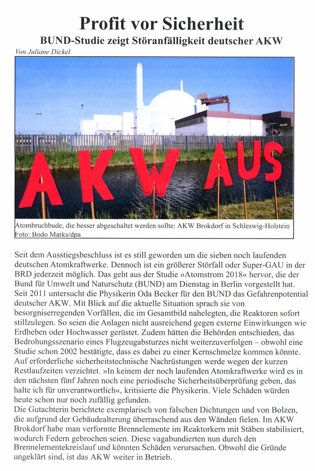 Anti Atomkraft Gruppe Dithmarschen
